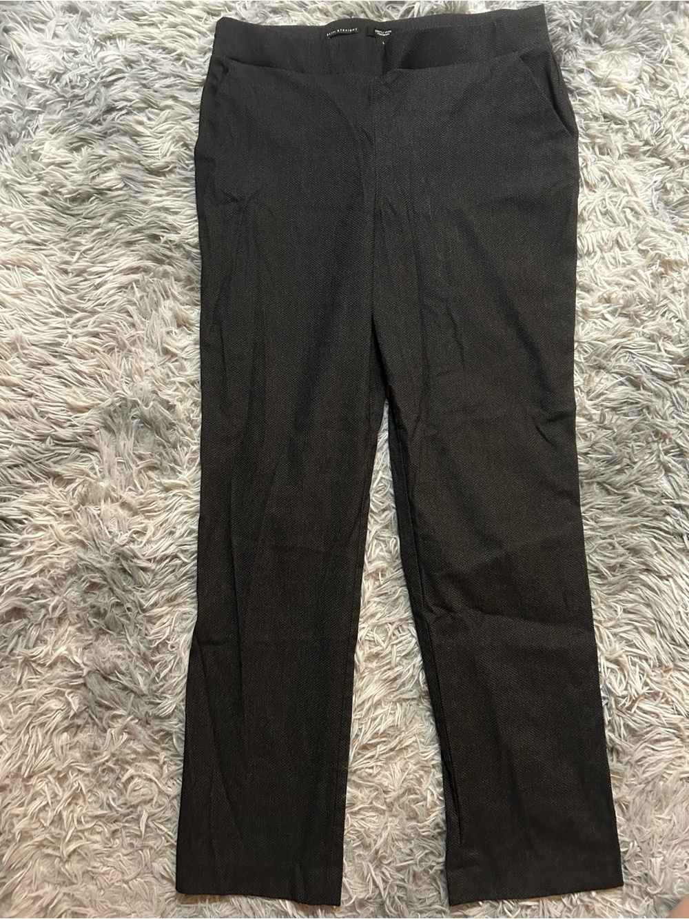 Simply Vera Vera Wang Black Straight-Leg Women's Dress Pants